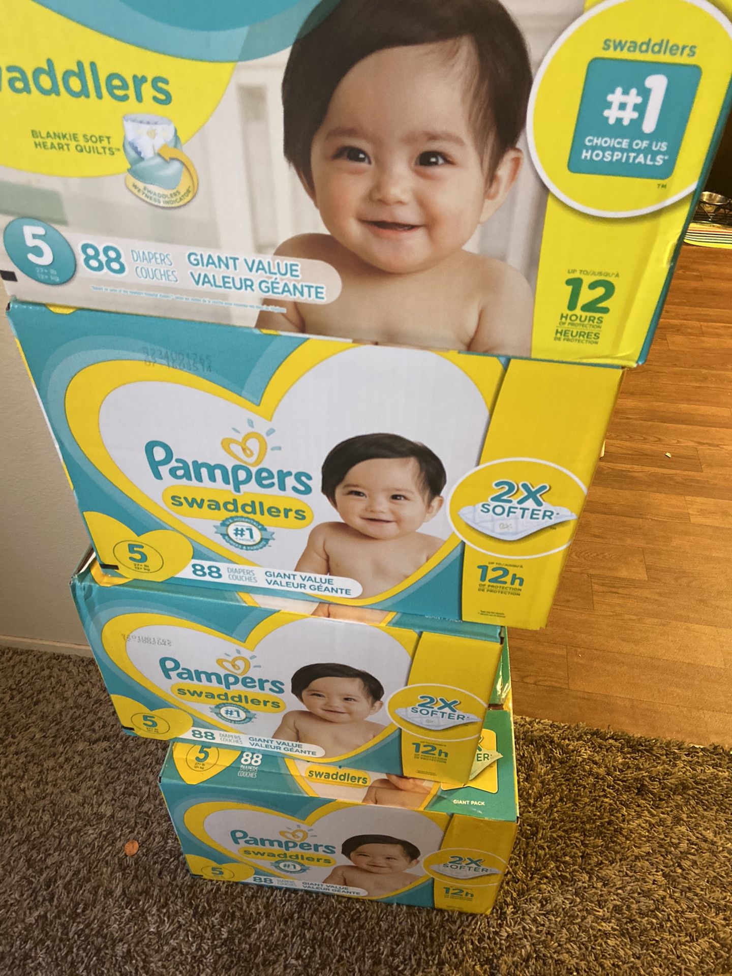 pampers swaddlers diapers size 5