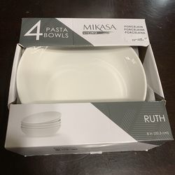 4-piece pasta bowl set