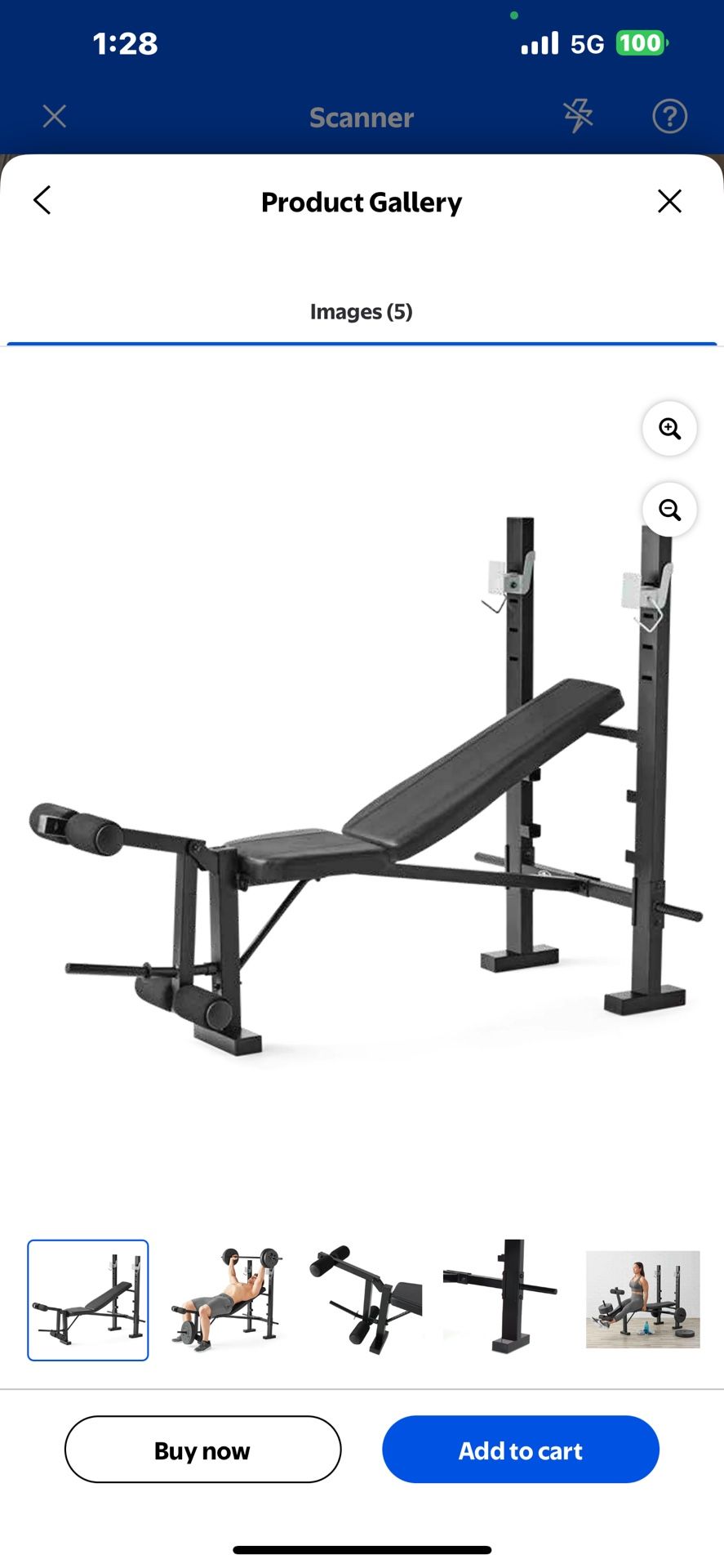 Athletic Works Standard Bench & Rack Combo with Leg Press