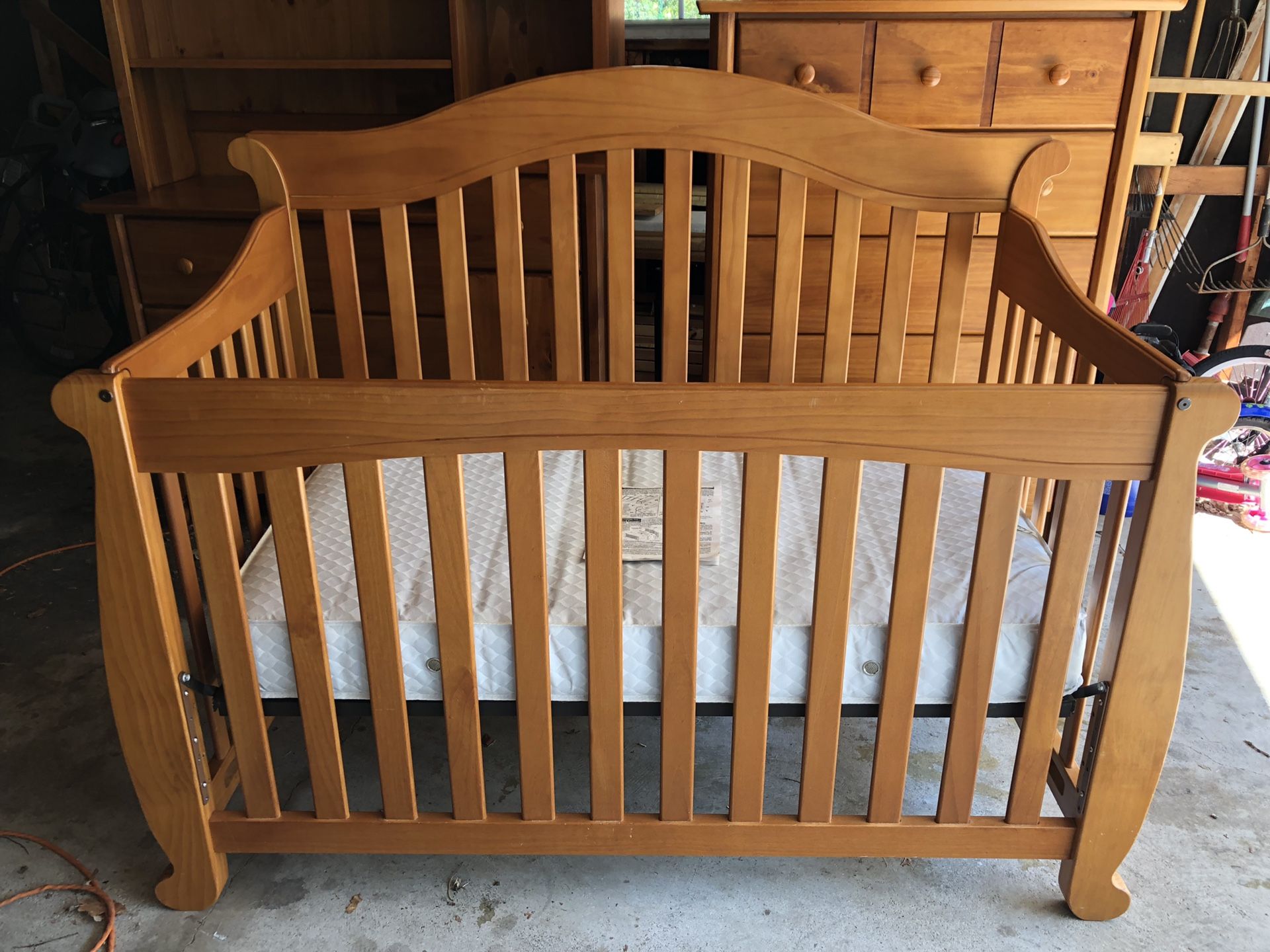 Crib, chest, changing table/dresser