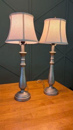 TWO table lamps