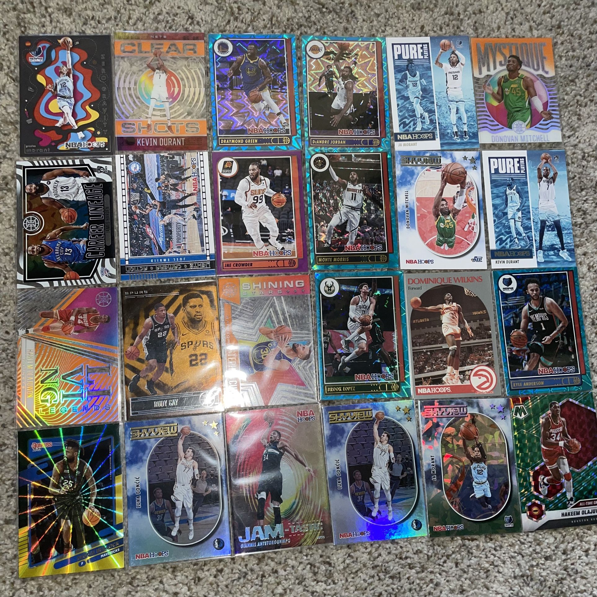 Basketball Card Collection Tons Of Rookie Parallels/Base Cards
