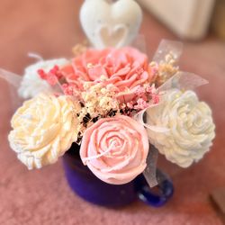Handmade Candles Flowers Bouquet 