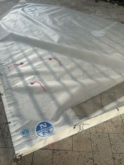 Opti sail, used for one regatta
