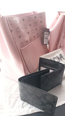MCM, Coach, Guess, wallets and purses