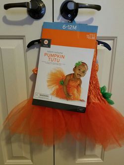 New Infant Costume Pumpkin Tutu 6-12 month