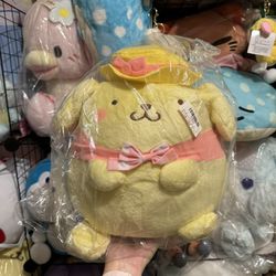 Pompompurin Pink Picnic Outfit Plush