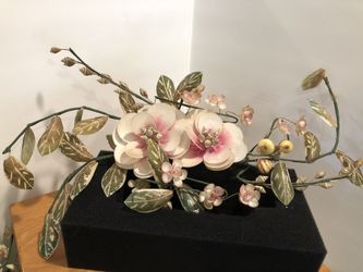 2 Spectacular vintage seashell flower swags