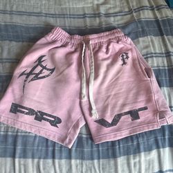 Prvt.Motors x Dickies Garage pink shorts