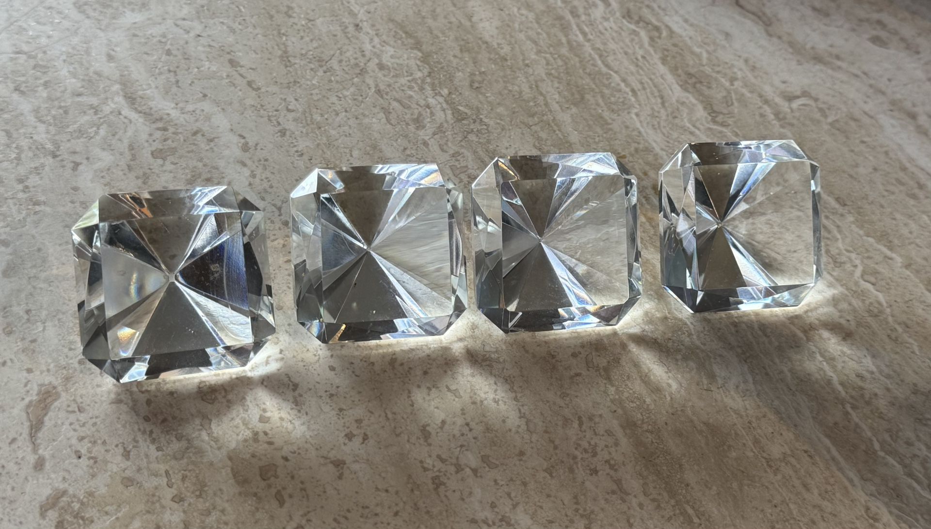 2-inch Crystal Diamond Decoration - SET OF 10