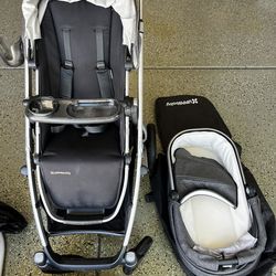 Uppababy stroller with bassinet attachment
