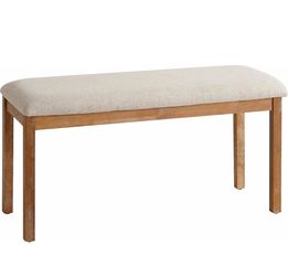 French Country Small Upholstered Bench Seat