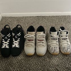 ($75 EACH OBO) JORDAN Retro 6 & 11 Men’s Sneakers Size 9.5, 10, & 10.5 