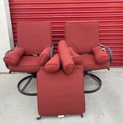 Outdoor Swivel Patio  Chairs Set of 2