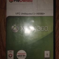 UFC Undisputed 3 Xbox 360