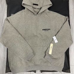 🔥 FEAR OF GOD ESSENTIALS HOODIE – DARK OATMEAL – SIZE M (NEW)