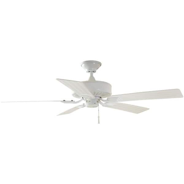 HAMPTON BAY BARROW WHITE  52 INCH INDOOR/OUTDOOR