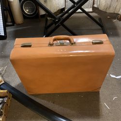 Vintage Leather Suitcase