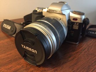 Pentax 35 mm camera and tamron zoom