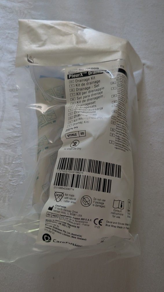 Pleurx Drainage Kit/s 500ml