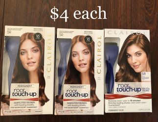 Clairol Root Touch-Up Permanent Hair Color, 5R Medium Auburn Reddish Brown $4 each