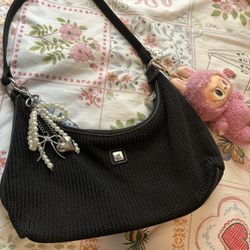 Black Crochet Bag 