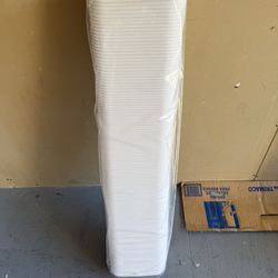 New large pack white disposable food containers 