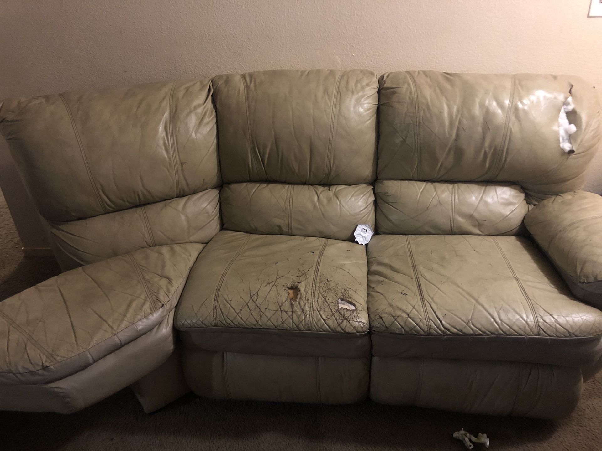 Sectional couch w/ love seat.