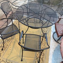 iron patio table