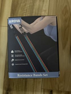 AROVA Resistance Bands total 150 lbs of resistance bands set  $20 firm