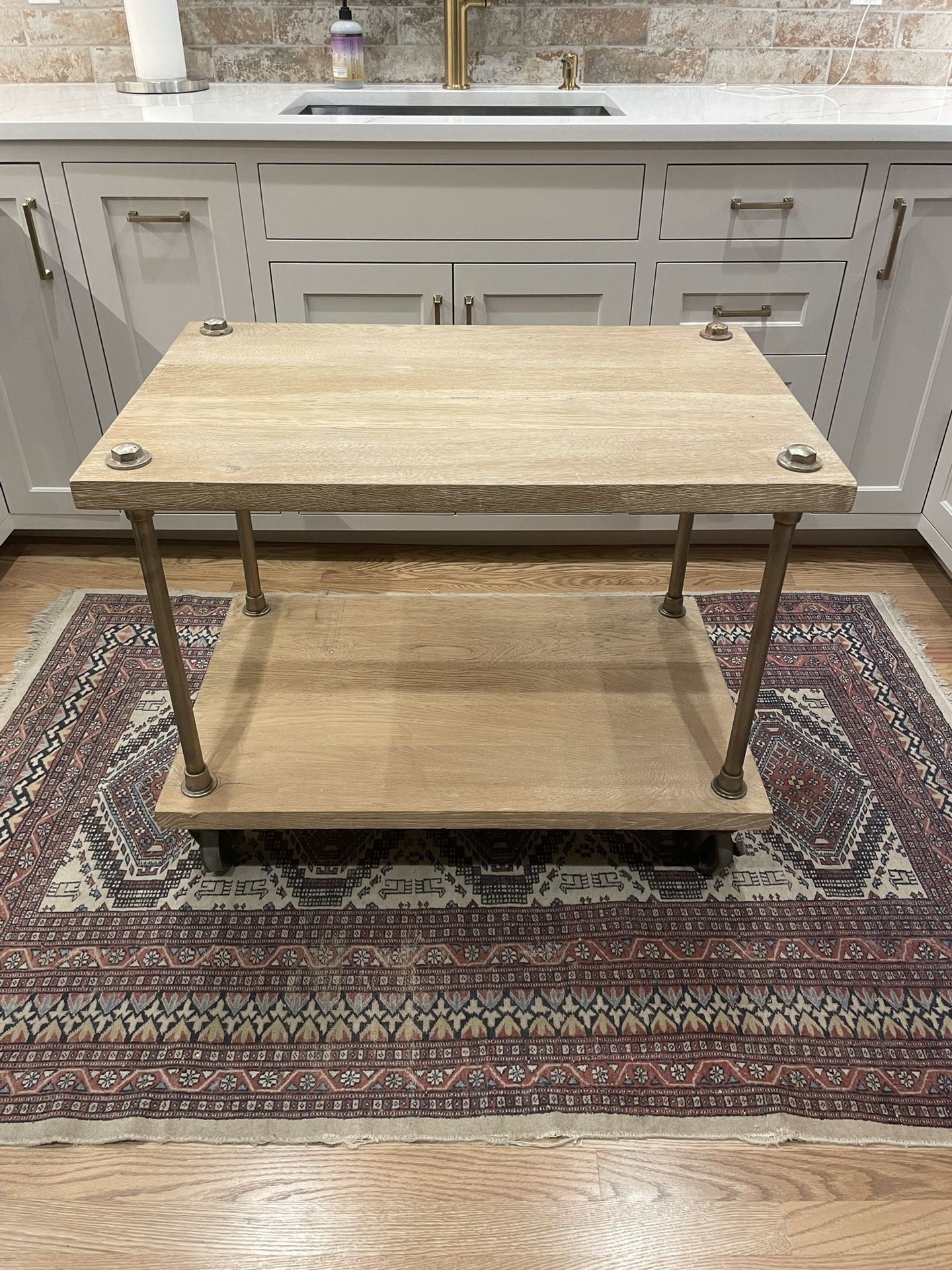 Stylish 2-Shelf Cart – Versatile Storage & Elegant Design