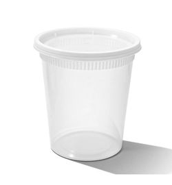 32oz Deli Containers with Lids - Full Case 240 Sets $45