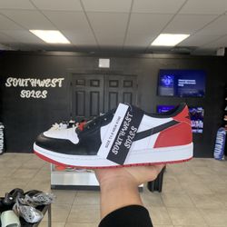 Jordan 1 Low Black Toe Size 11.5 Available In Store!