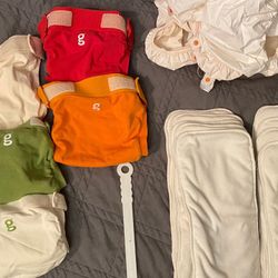 Cloth G-diapers Lot With Inserts And Swish Stick