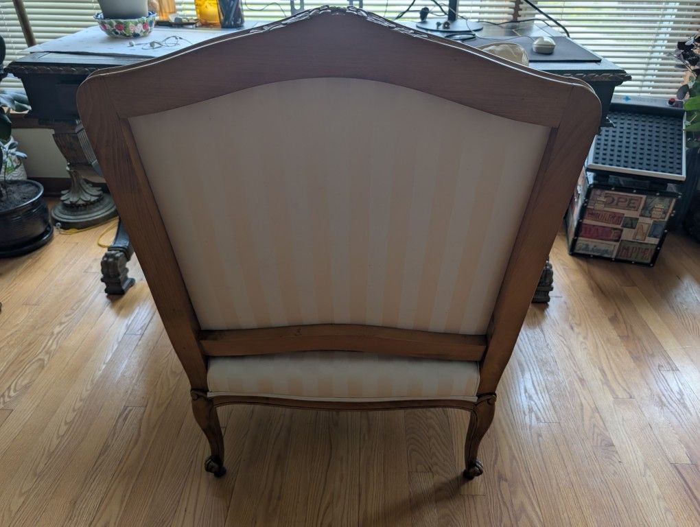 Silk Upholstered Armchair