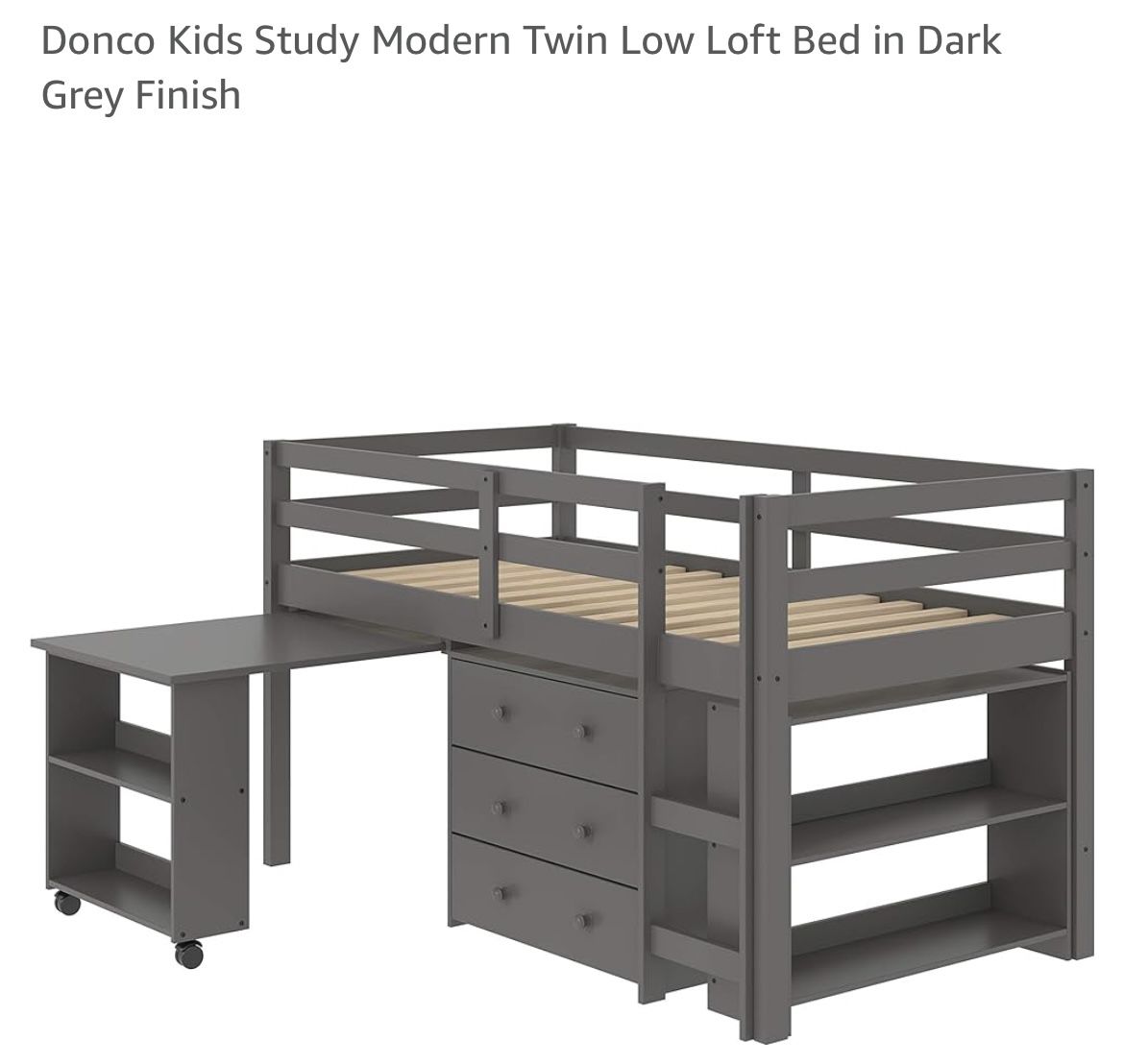 Kids Loft Twin Bed Gray
