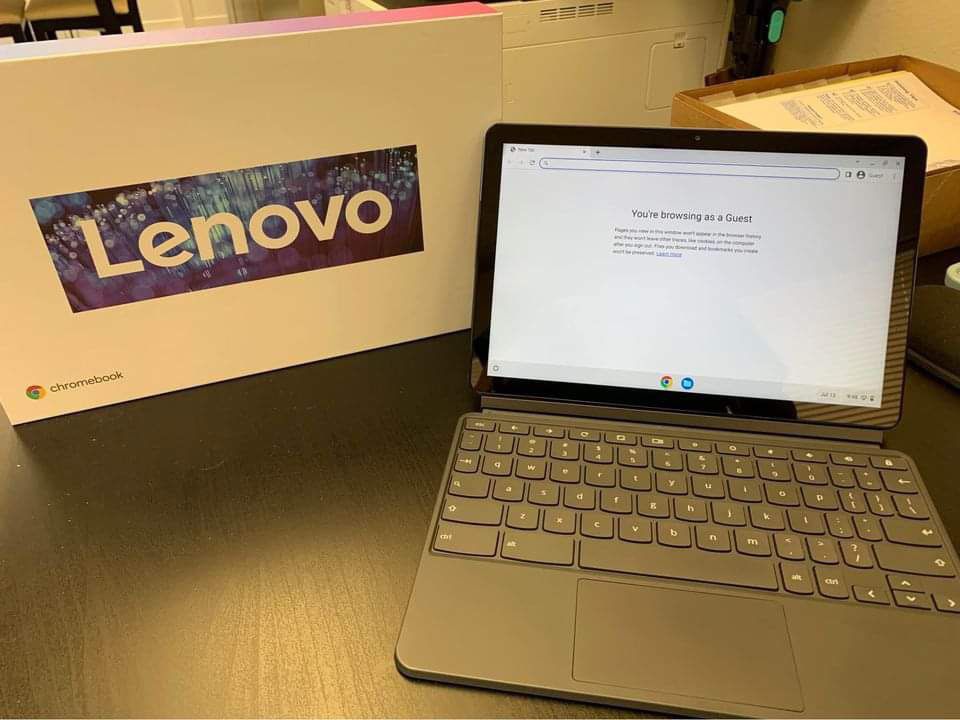 Like New Lenovo IdeaPad Duet Chromebook - 10.1” Touch 2-in-1 Tablet - 128GB