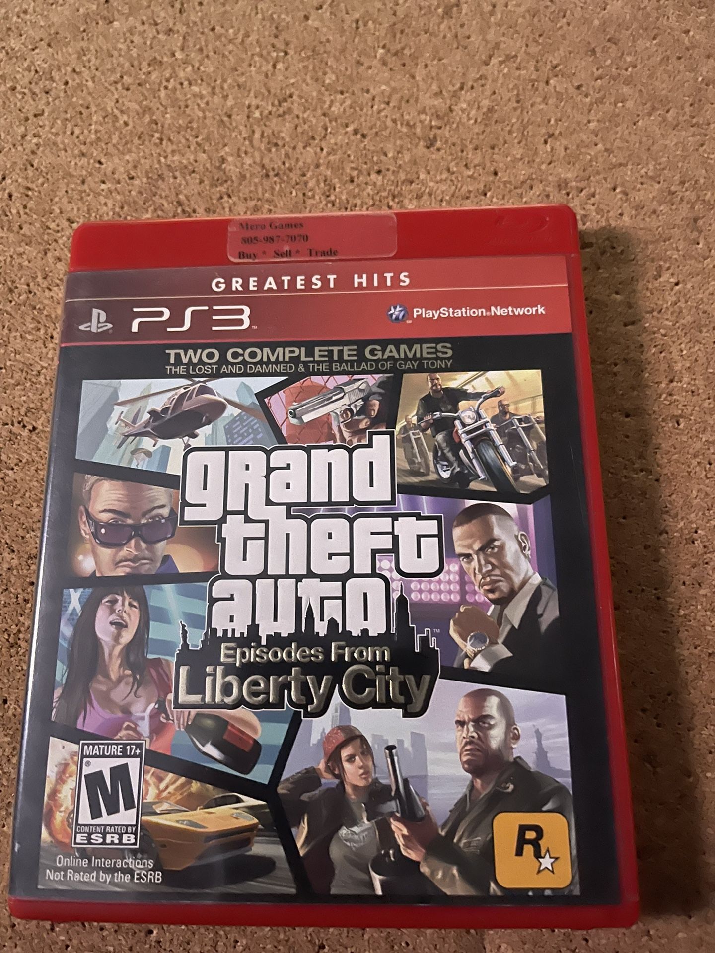 PS3 GTA Episodes From Liberty City 