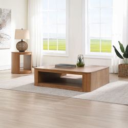 New Modern RH Inspired Coffee Table, Large Natural Wood Coffee Table, RH Dupe Table 