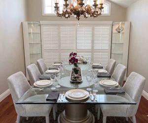 Glass Top Dining Table - 84" x 48"
