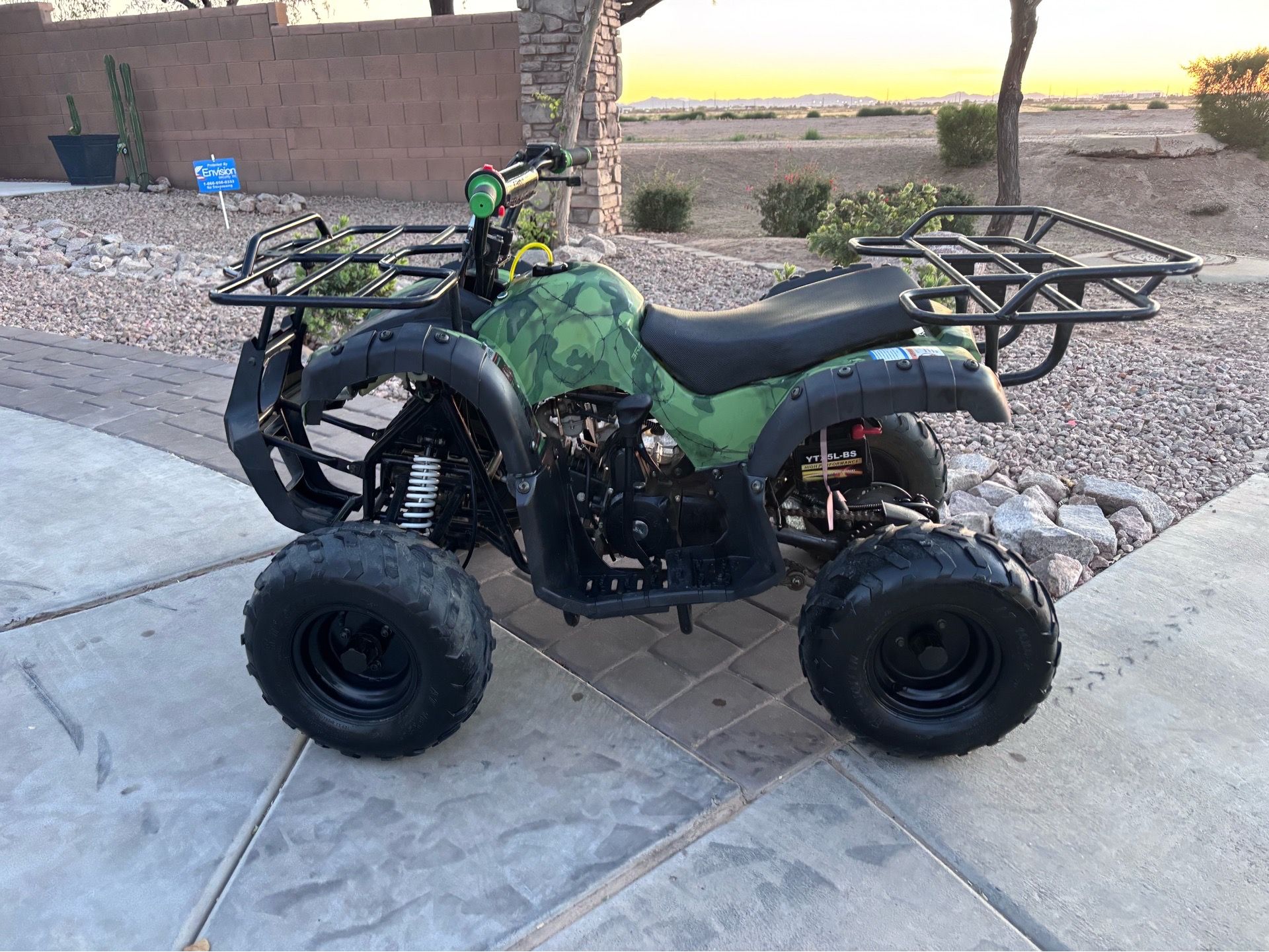 2017 125cc Coolster Atv camo