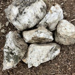 1,557  Pounds Of Milky Quarts Boulders