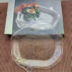 Vintage Studio Nova 12" Seashell Serving Platter/ Plate- Made In Japan 