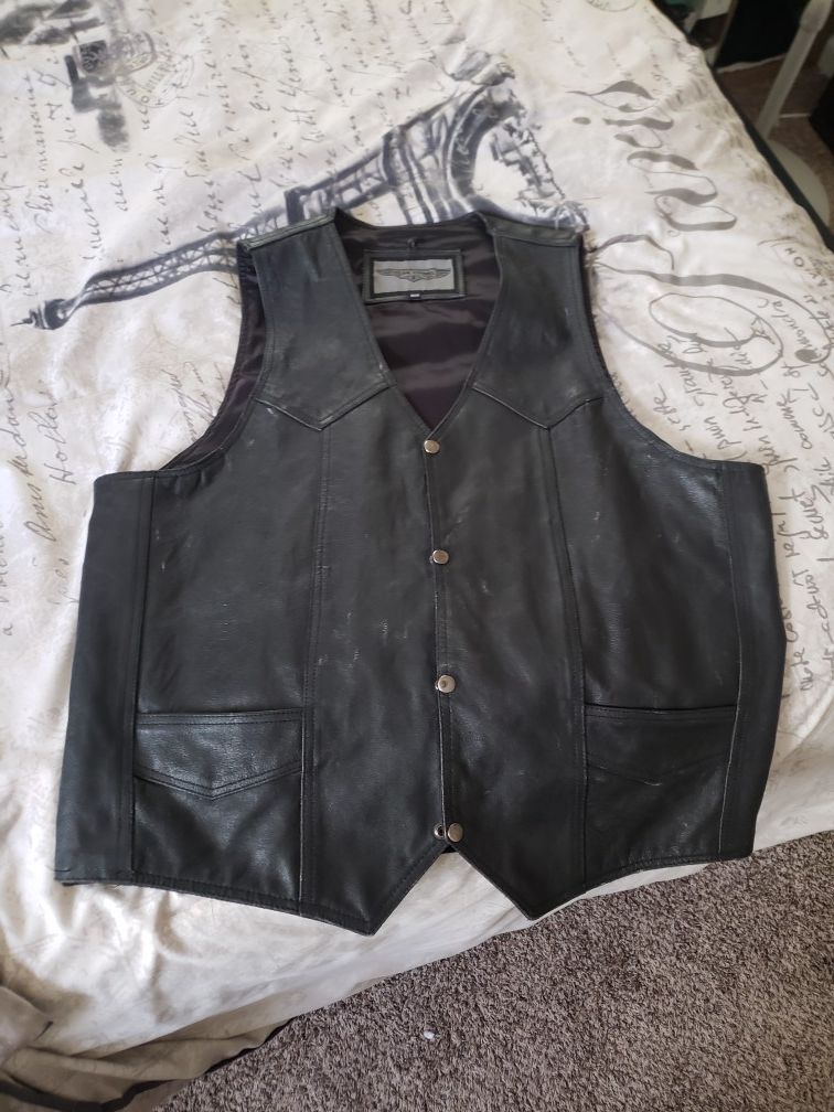 Leather Vest Motorcycle