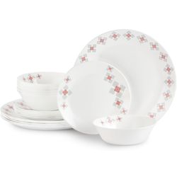 Cello Regal Dinnerware Set of 18 pieces, Service for 6, Chip & Scratch Resistant, Lightweight Round Plates and Bowls Set, Microwave & Dishwasher safe,