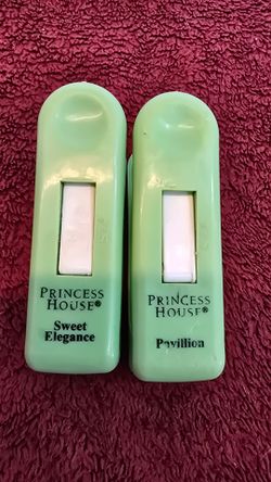 Green Black White Princess House Bag Clips $7.00 Set