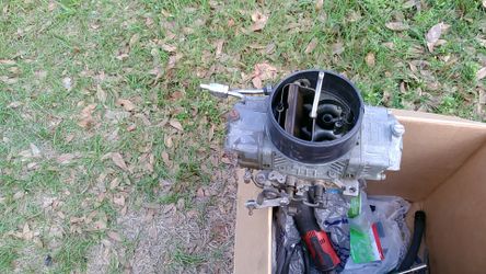 Holly double pump carburetor