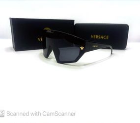 New VE Glasses Shield Mask Black
