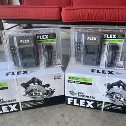 24V Flex brushless circular Saw (Bundle) Worth $550 