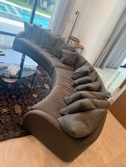 Round modern Beautiful couch “ sofa “ .